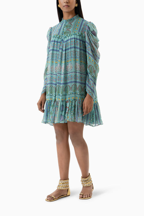 Turquoise Delphine Dress