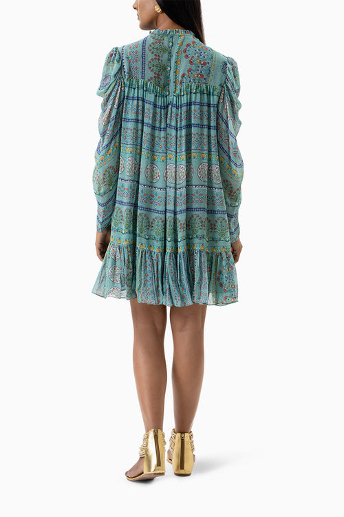 Turquoise Delphine Dress