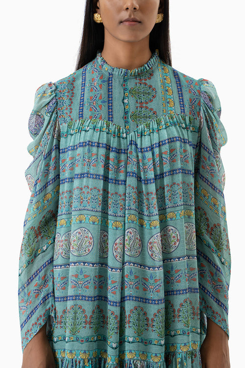 Turquoise Delphine Dress