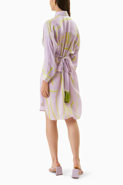 Lavender Chartreuse Terrazo Print