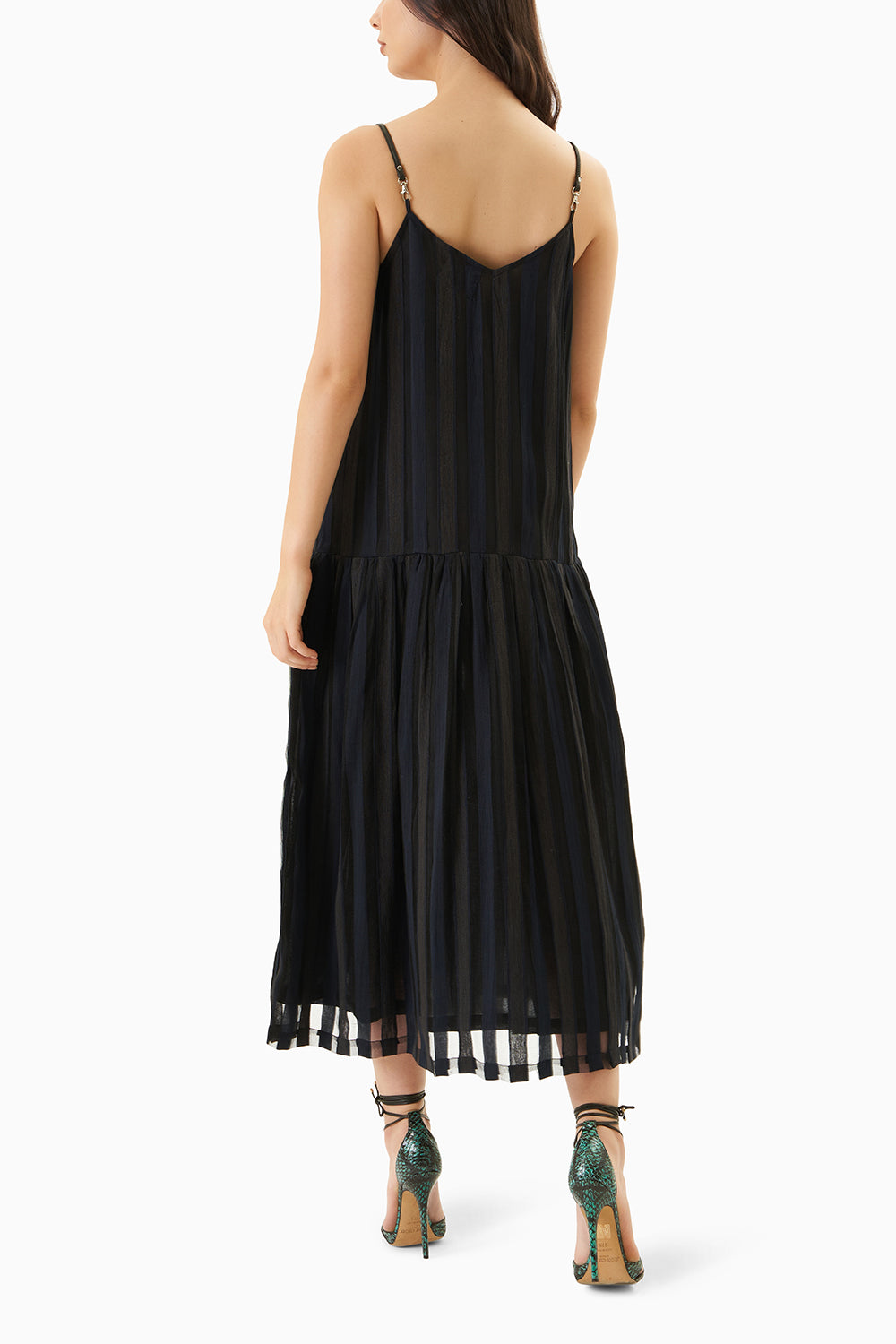 Black Sable Maxi Slip Dress