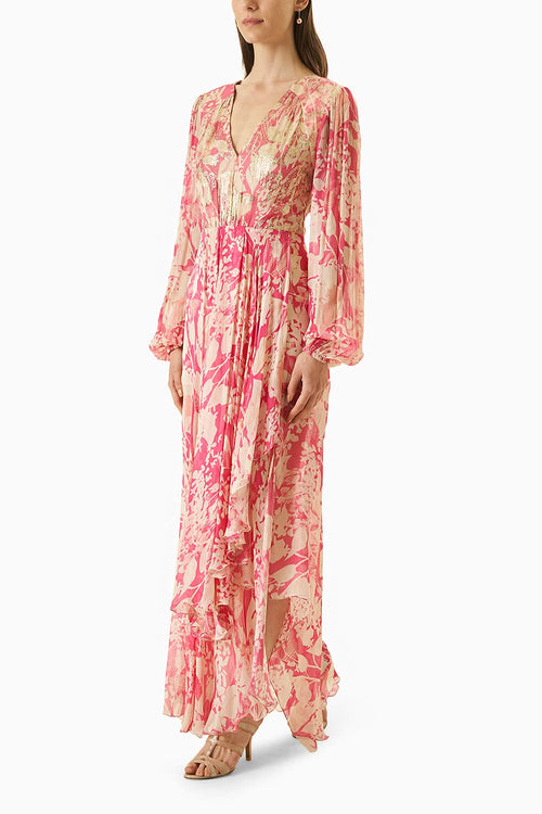 Multi Pink High Low Dress