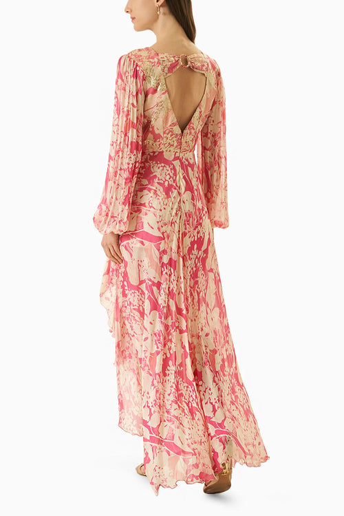 Multi Pink High Low Dress