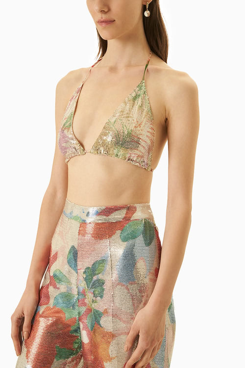Multi Green  Bustier And Pants