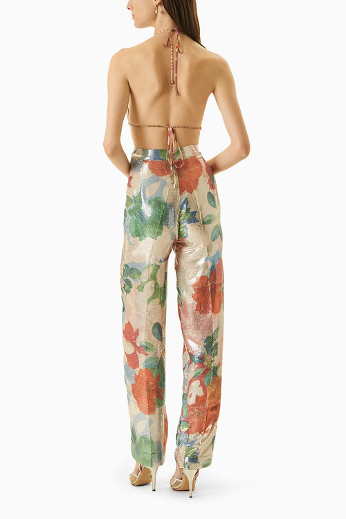 Multi Green  Bustier And Pants