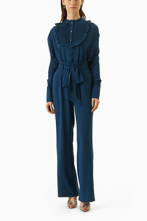 Teal Pyro Top With Trouser