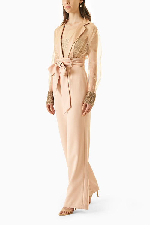 Blush Ignite Bodysuit With Trouser