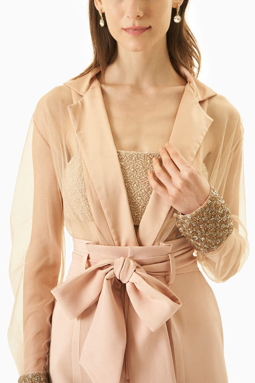 Blush Ignite Bodysuit With Trouser