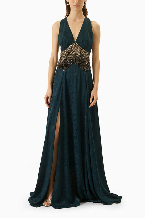 Teal Swerve Dress
