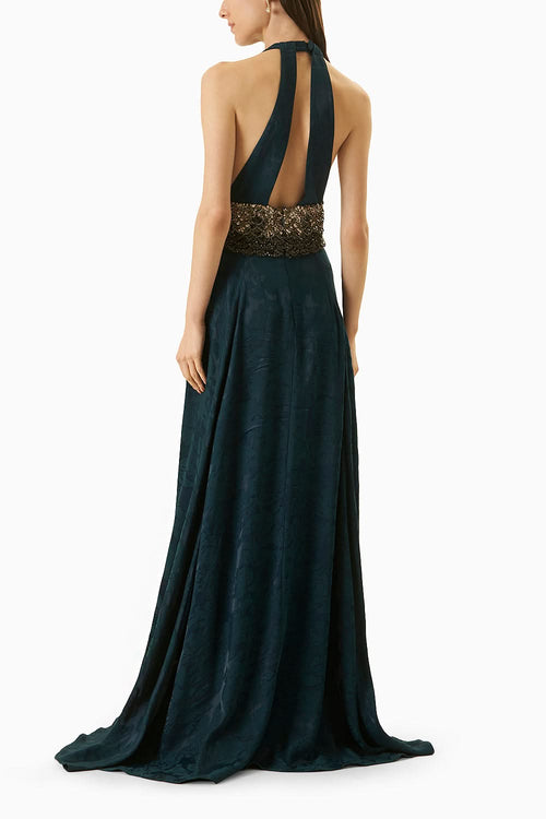 Teal Swerve Dress