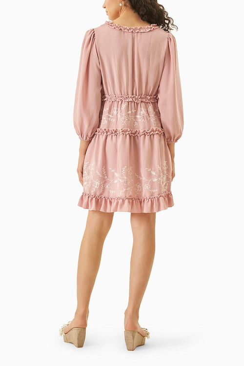 Pink Perfect Day V-Neck Dress