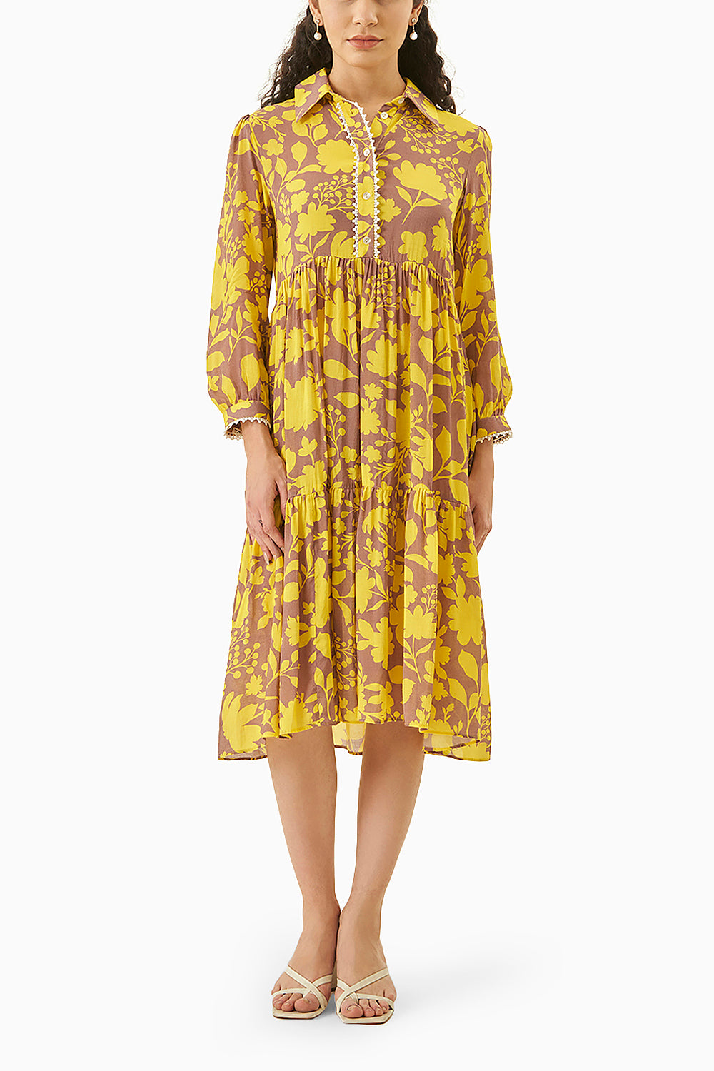 Yellow Classic Prime Printed Shirt