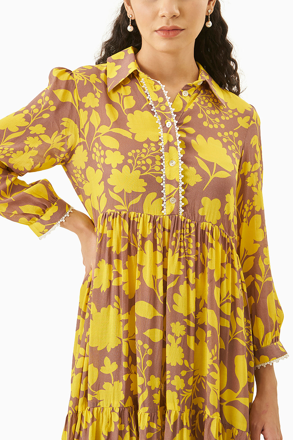 Yellow Classic Prime Printed Shirt