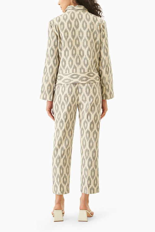 Grey Ikat Bomber Co-ord Set