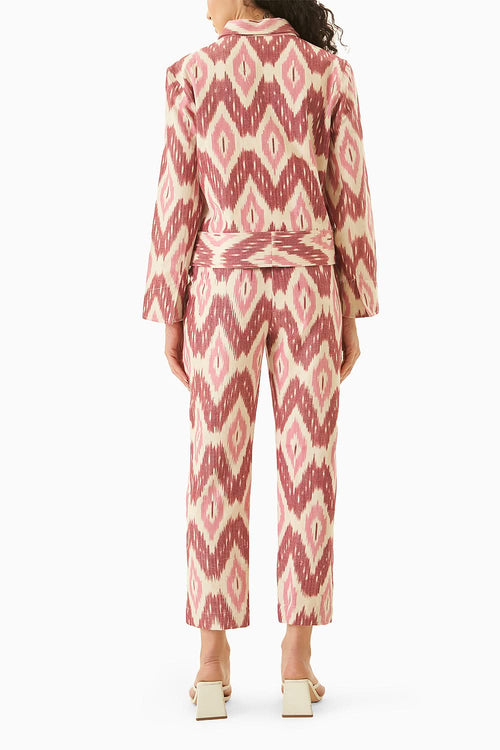 Pink Ikat Bomber Co-ord Set