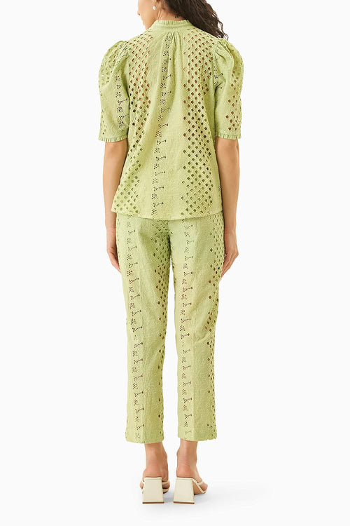 Green Dainty Delilah Co-ord Set