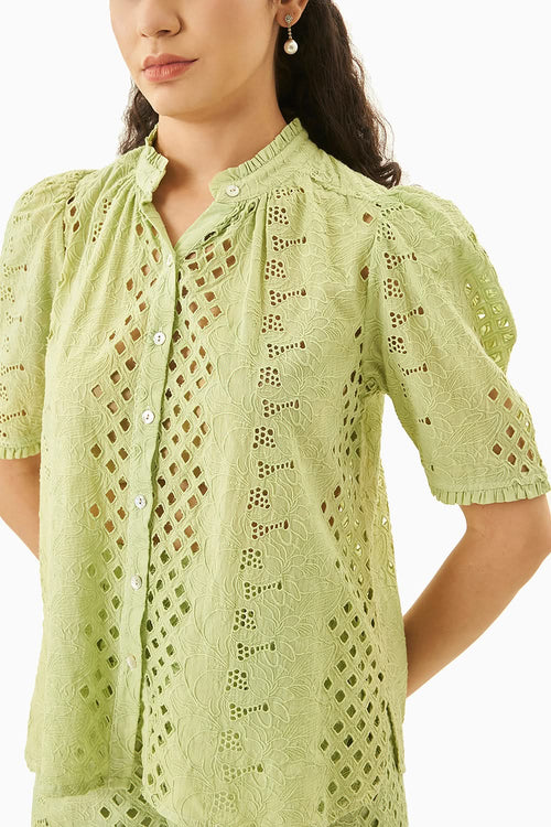 Green Dainty Delilah Co-ord Set