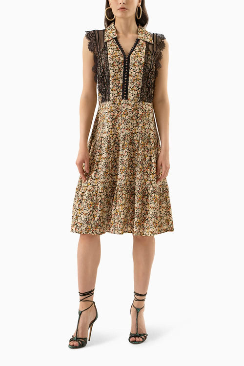 Black Lacey Maze Dress