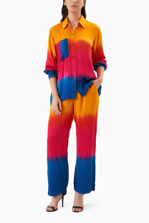 OmbrÃƒÂ© Sunset Tie Dye Shirt & Trousers