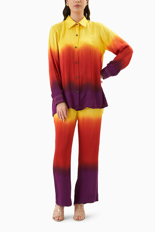 OmbrÃƒÂ© Sunrise Tie Dye Shirt & Trousers