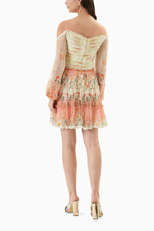 Off White & Off Shoulder Short dress