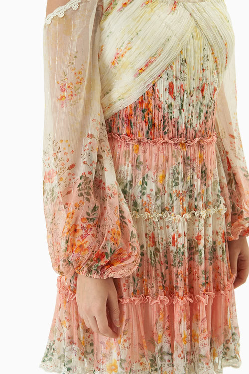 Off White & Off Shoulder Short dress