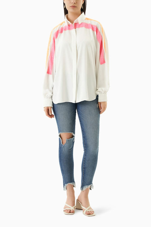 White Anti Fit Shirt
