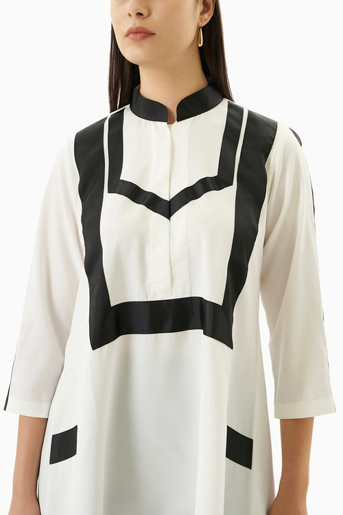 Off-White Asymmetrical Top