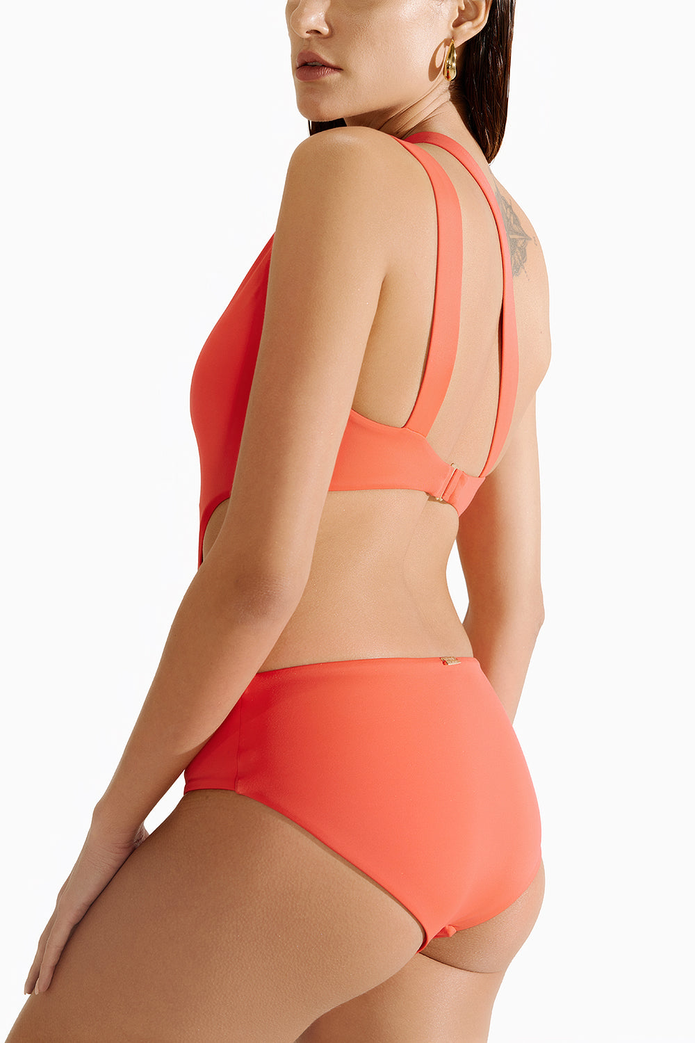 Bloom Swimsuit in Reef Red