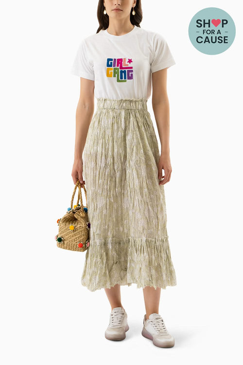 Grey Mysore Skirt
