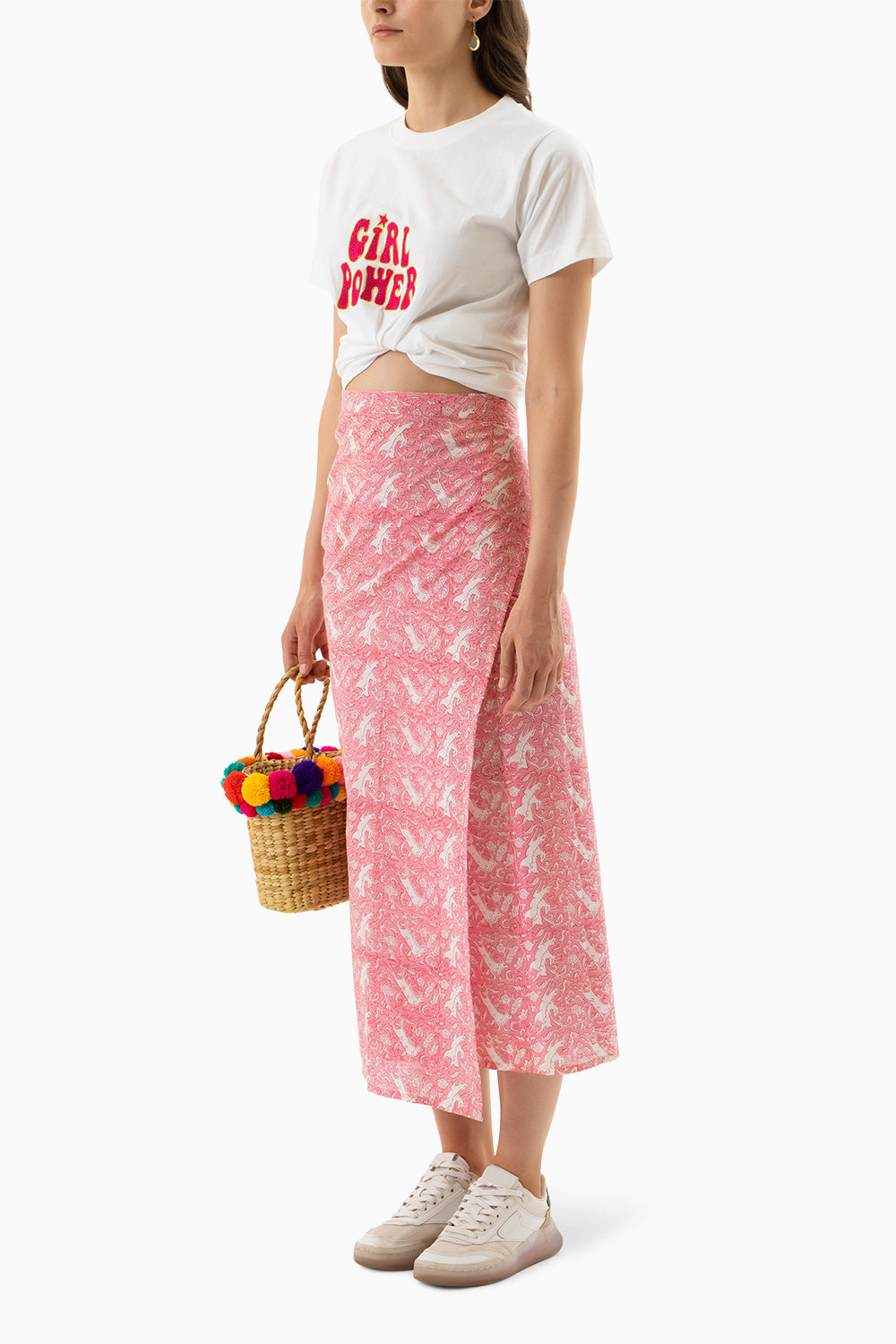 Pink Jaipur Wrap Skirt