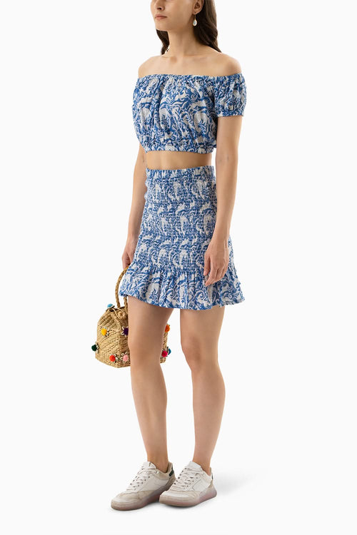 Blue Pondicherry Skirt