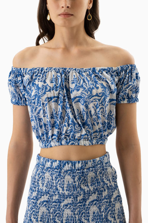 Blue Pondicherry Skirt