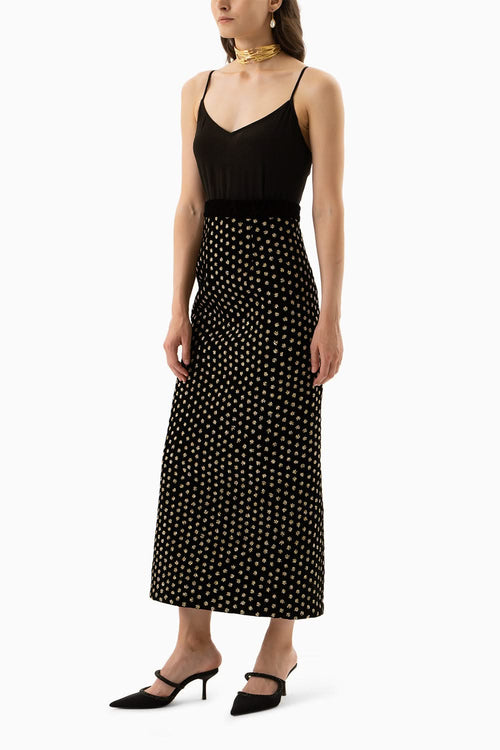 Black Hyderabad Skirt