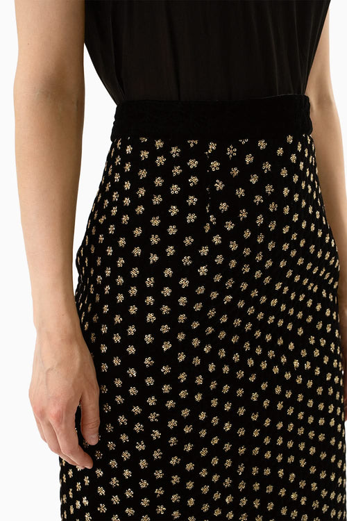 Black Hyderabad Skirt