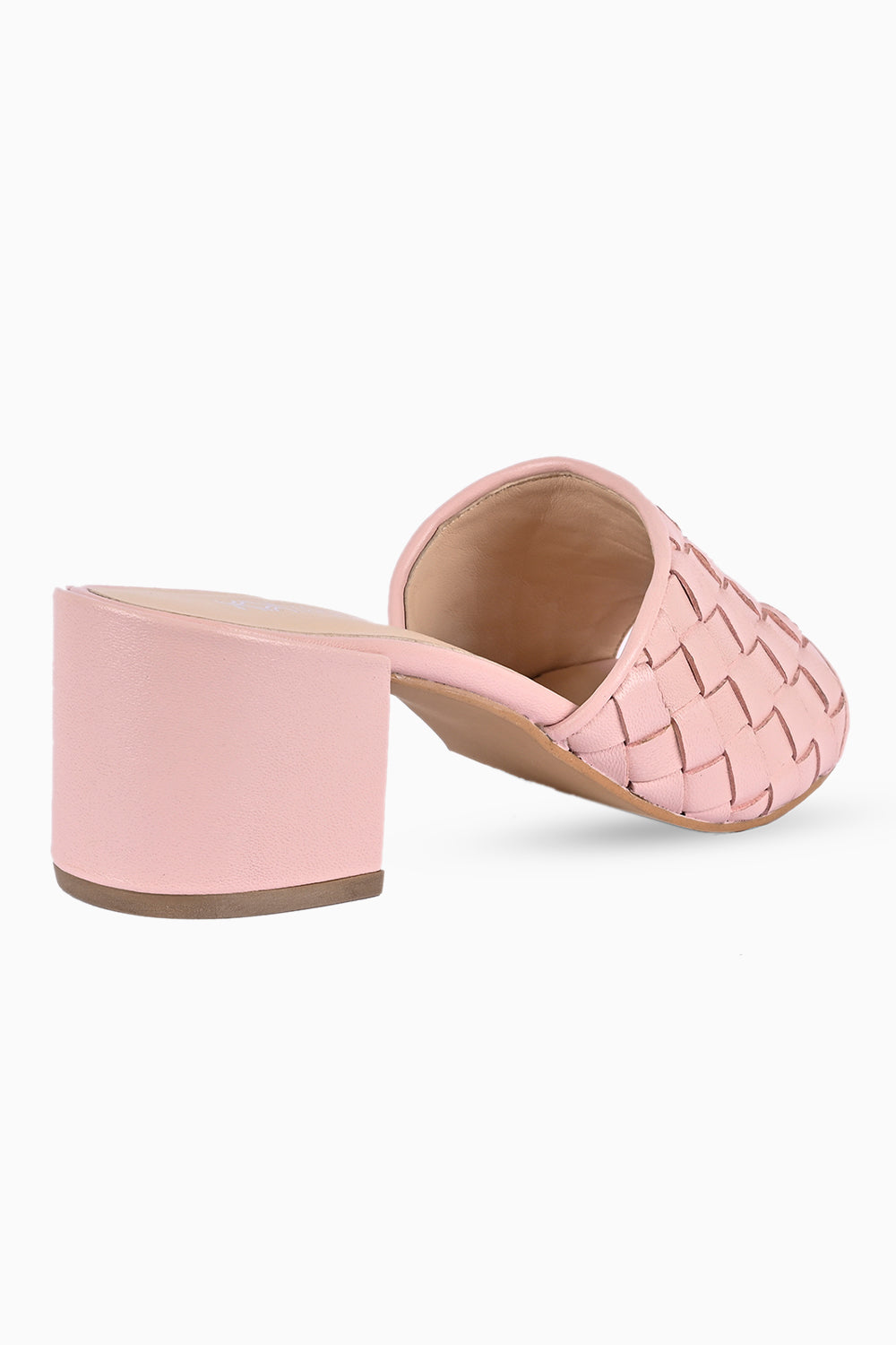 Natty Pink Leather Heels
