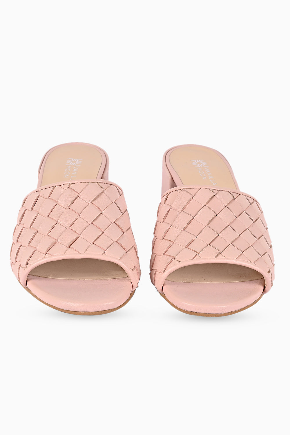 Natty Pink Leather Heels