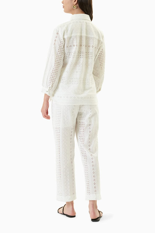 White Eyelet Co-ord Set