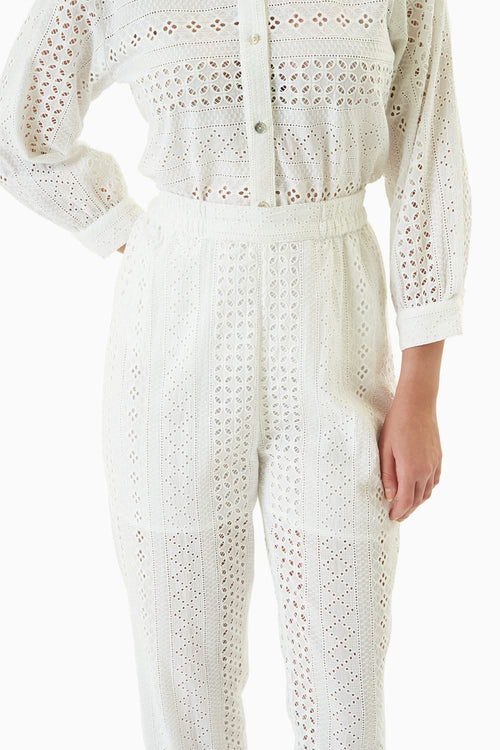 White Eyelet Co-ord Set