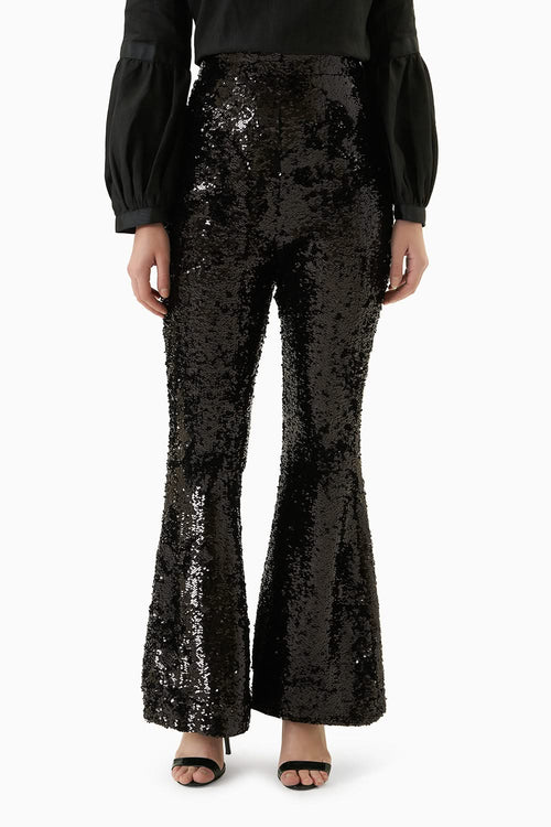 Classy Forever Black Sequin Pants