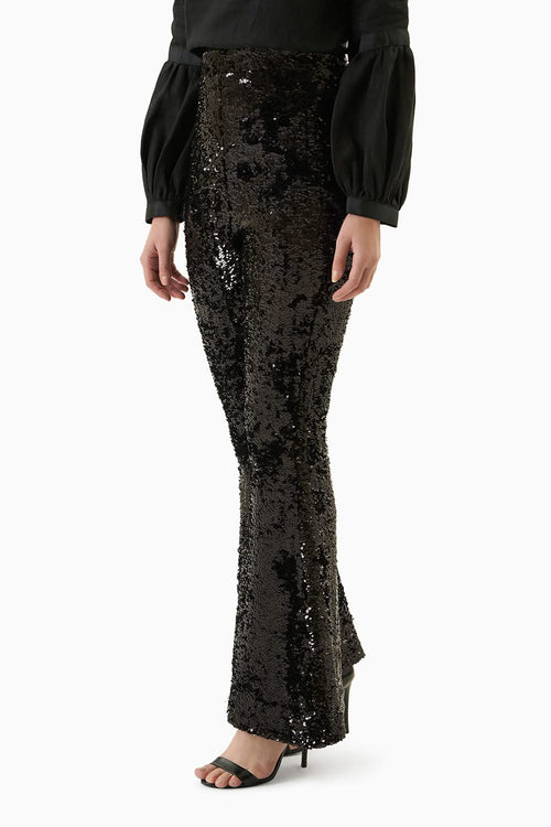 Classy Forever Black Sequin Pants