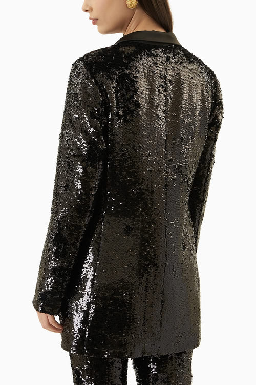 Classy Forever Black Sequin Jacket