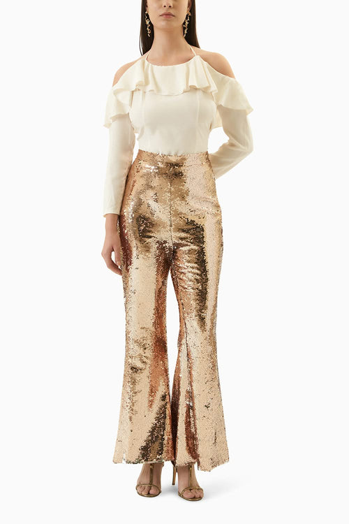 Copper Sequin Pant
