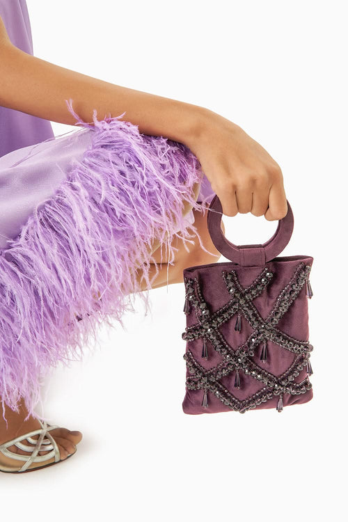 Elizabeth Aubergine Luminaire Bag