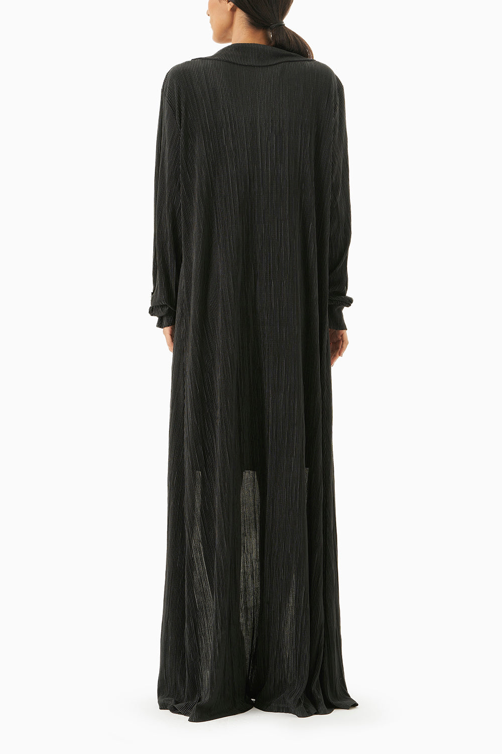 Black Dalma Slip Dress with Jey Jacket