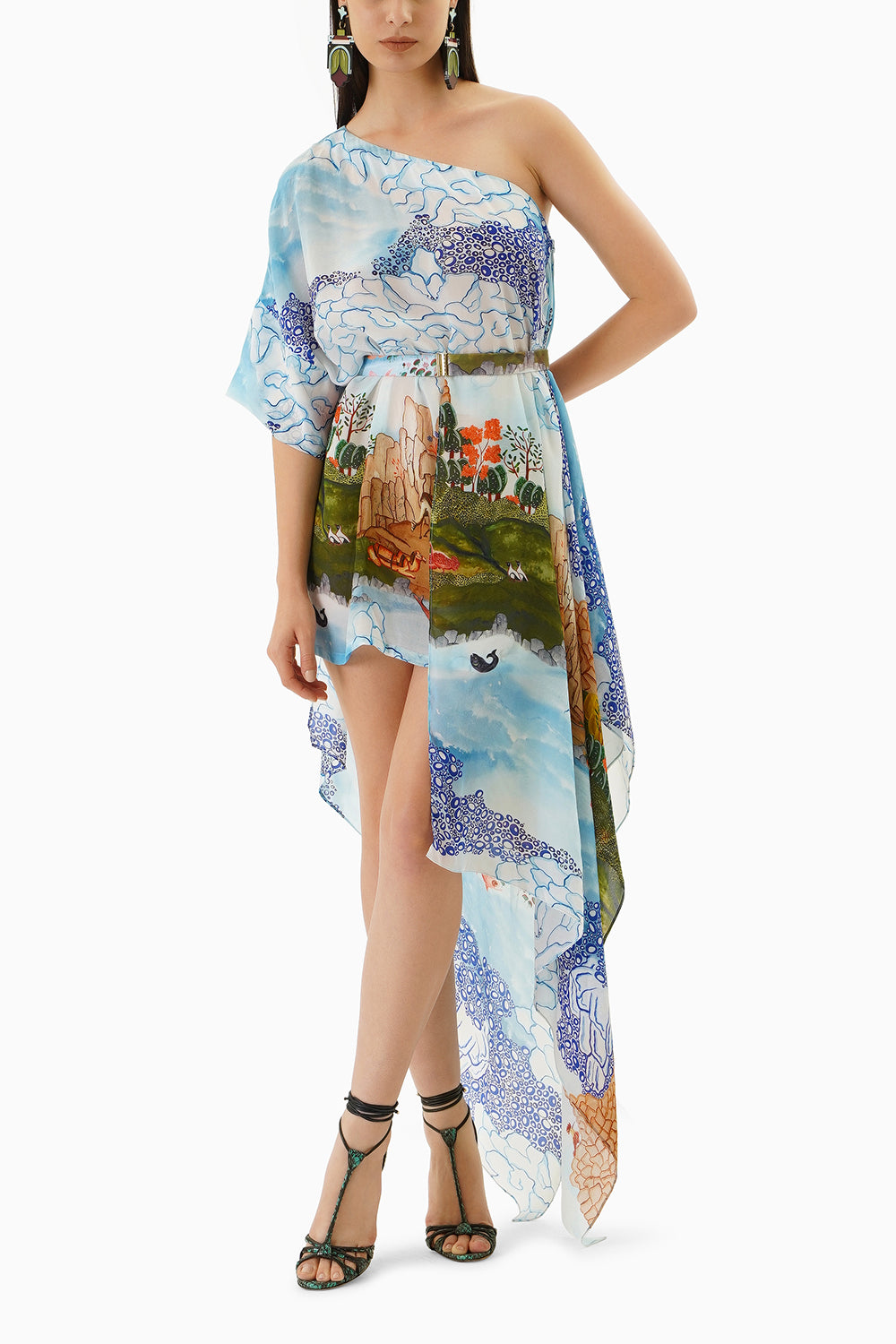 Maru Off-shoulder Ripple Dress