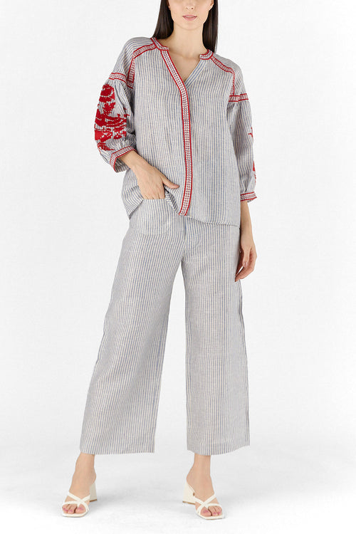 Red Stripe Top