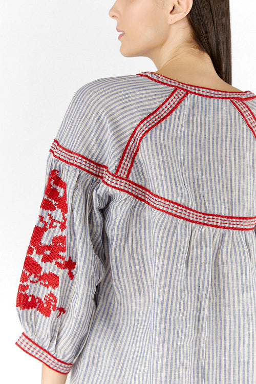 Red Stripe Top