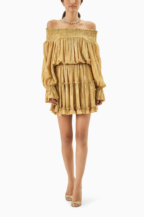 Yellow Sequined Dress