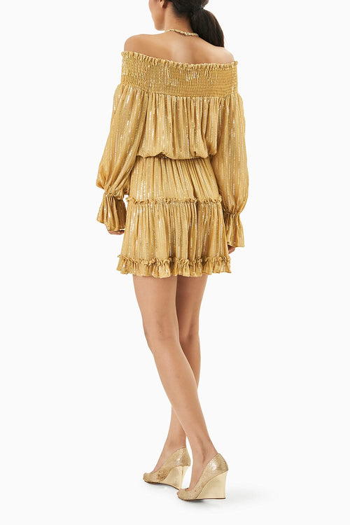 Yellow Sequined Dress